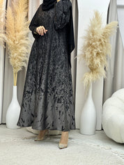 C RTW 0001 - 02 Grey Eid Kloosh Abaya