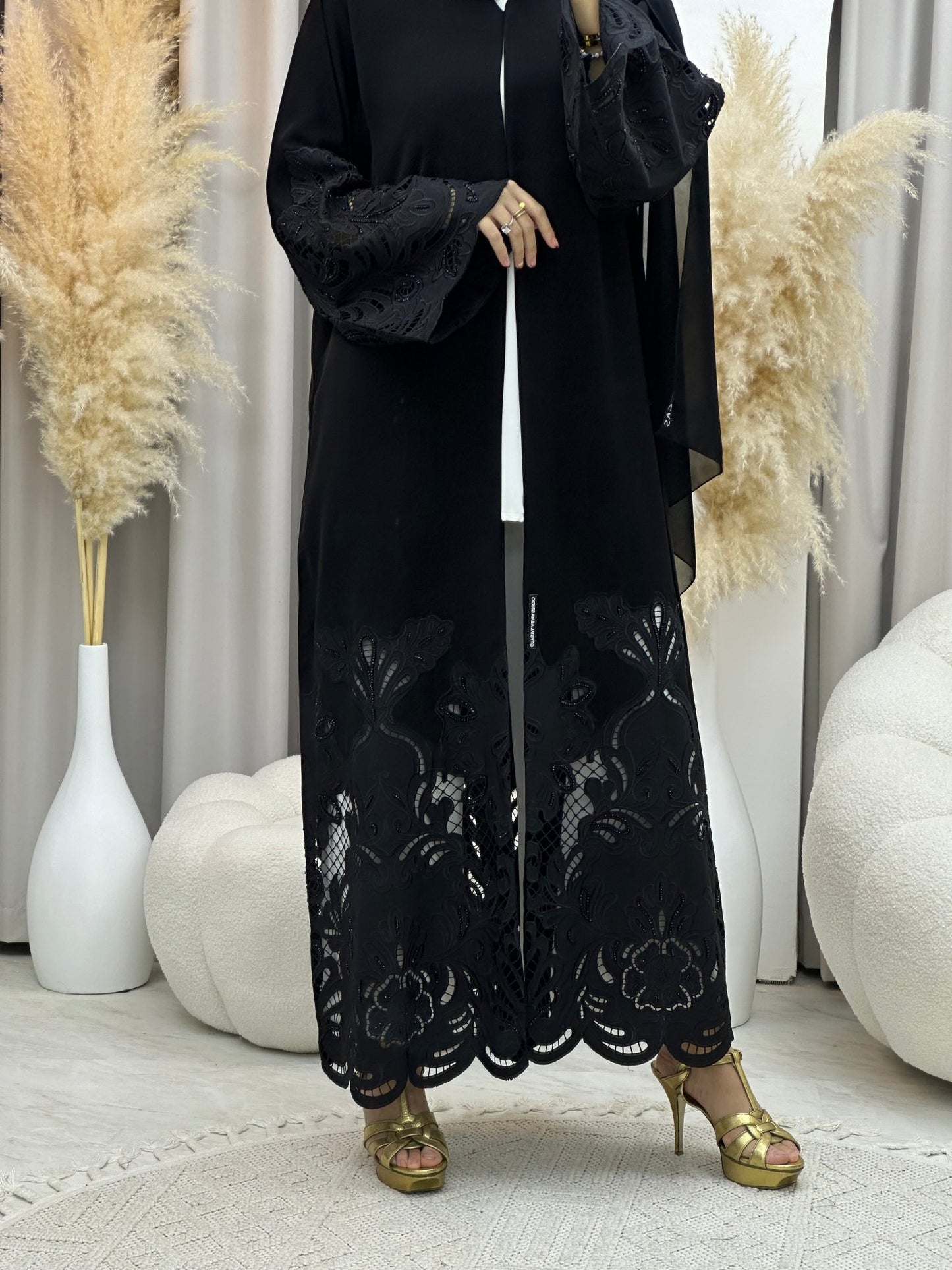 C RTW 0036 Black Eid Abaya