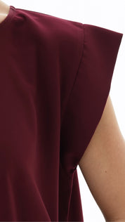 C RTW 005-01 Premium Maroon Under Abaya Dress