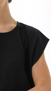 C RTW 005-04 Premium Black Under Abaya Dress