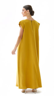 C RTW 005-05 Premium Saffron Under Abaya Dress