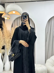 C RTW 0094 Black Lace Abaya