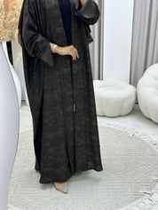 C RTW 0158-04 Brown Camo Bisht Abaya