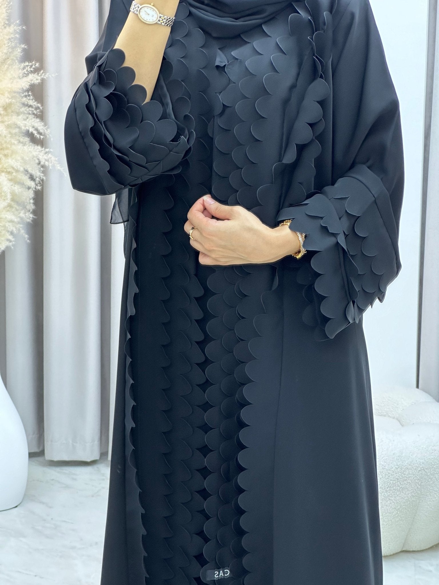 C RTW 0213 Black Abaya