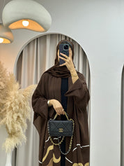 C RTW 0248-03 Brown Wavy Abaya