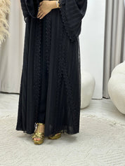 C RTW 0262 Black Lace Abaya