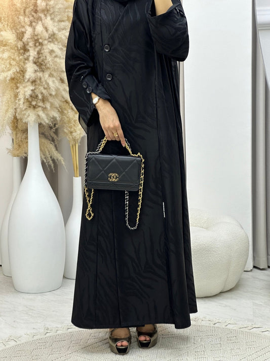 C RTW 0290 - 01 Black Ragged Abaya