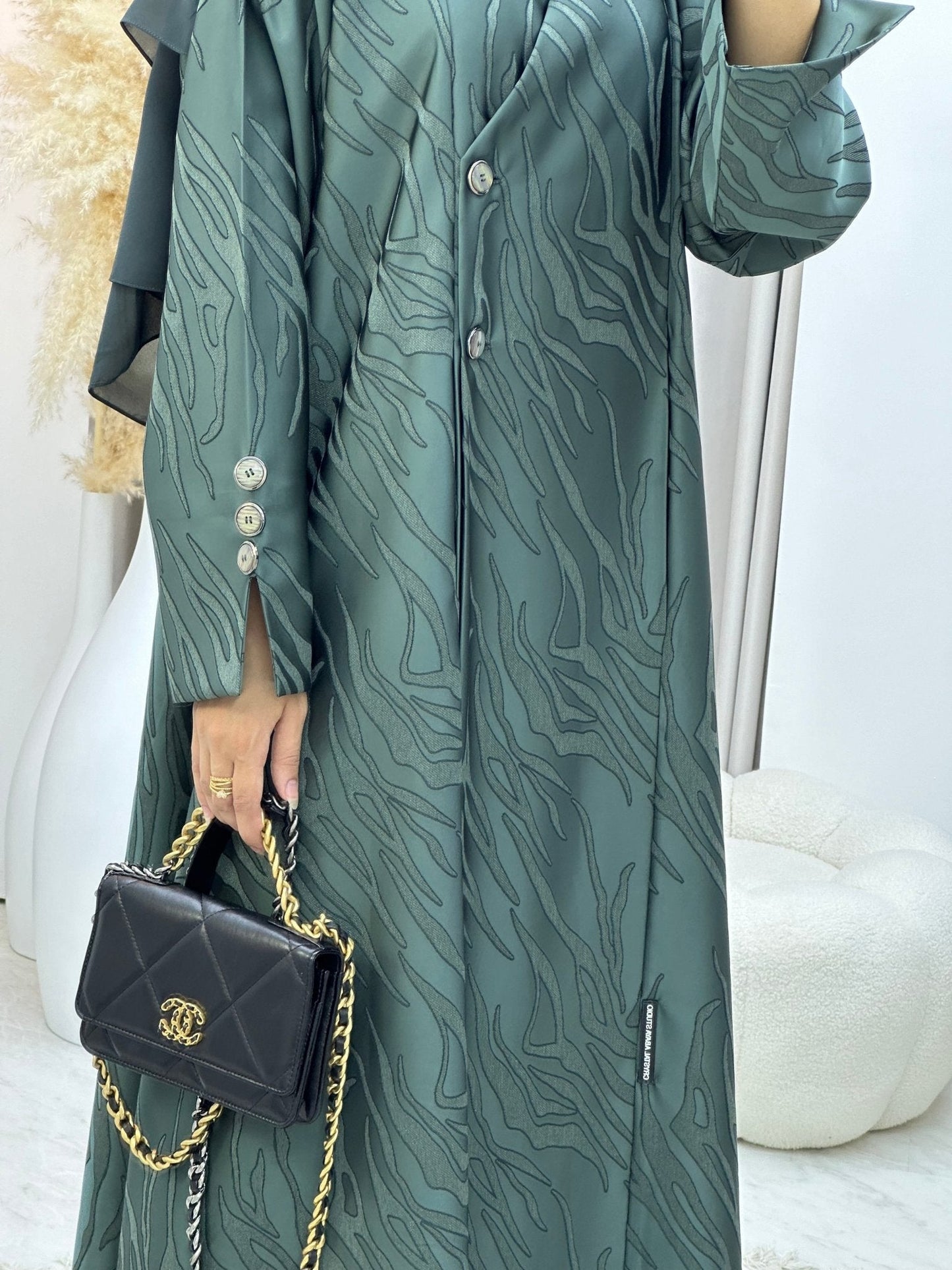 C RTW 0290 - 04 Olive Ragged Abaya