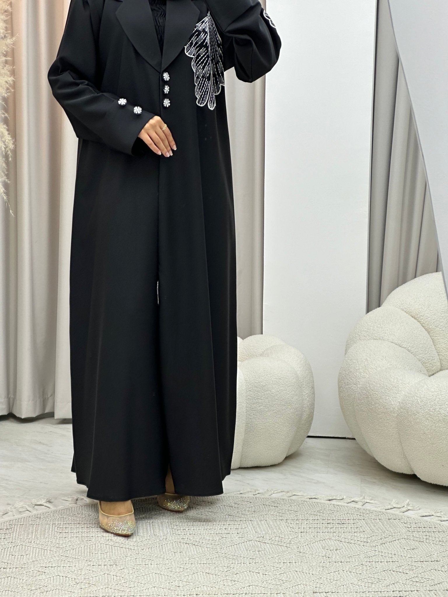 C RTW 0309 Black Abaya