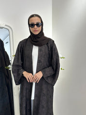C RTW 0370 - 02 Printed Brown Abaya