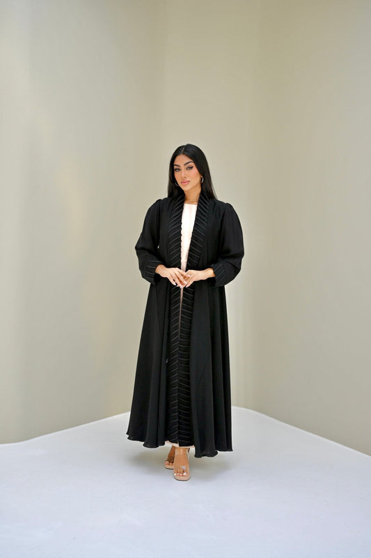 C RTW 0518 Black Work Abaya