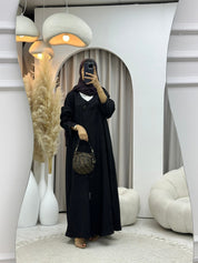C RTW 0587-03 Purple Floral Printed Abaya