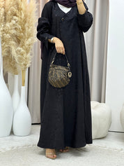 C RTW 0587-03 Purple Floral Printed Abaya
