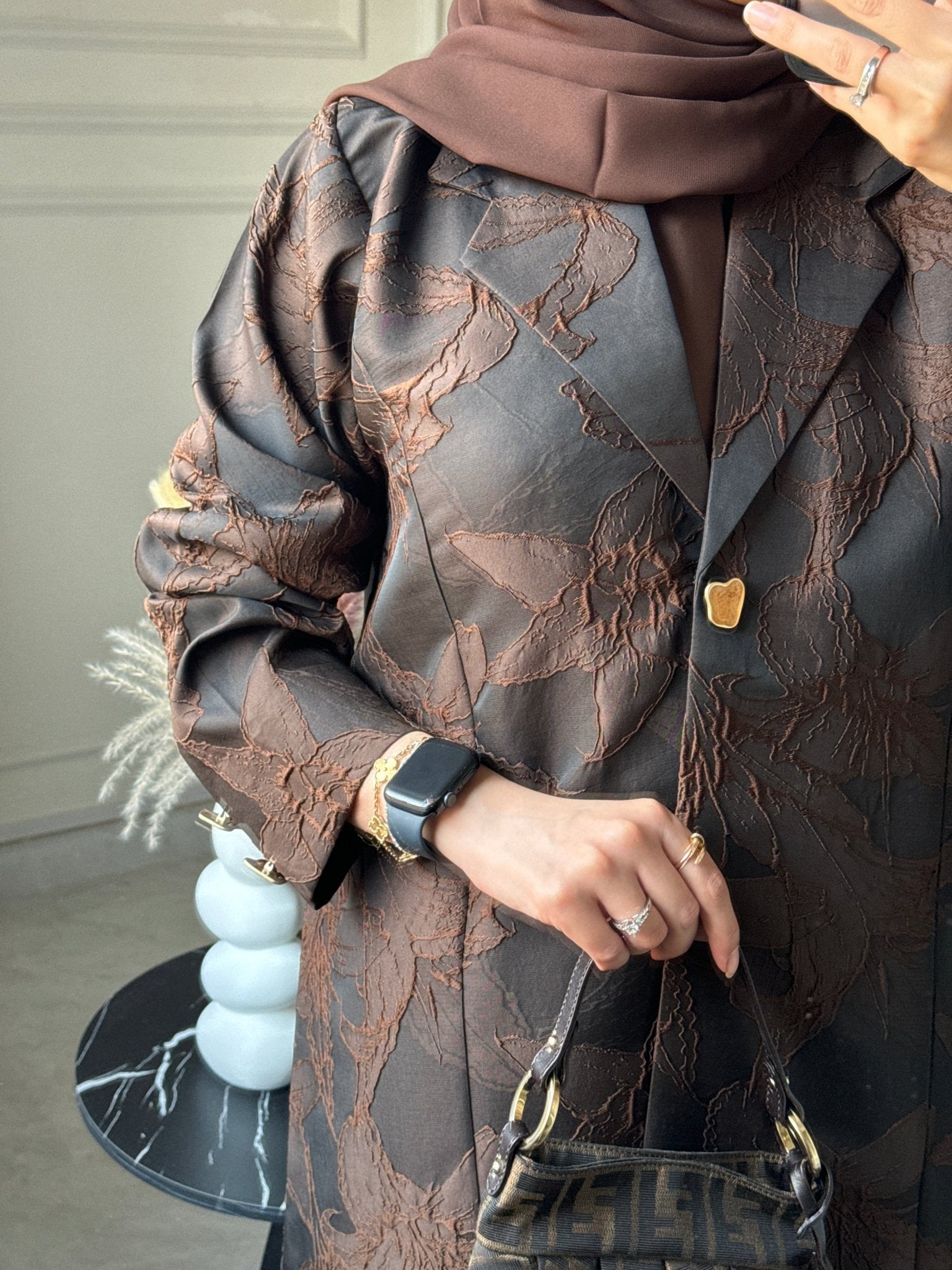 C RTW 0622 Brown Abaya