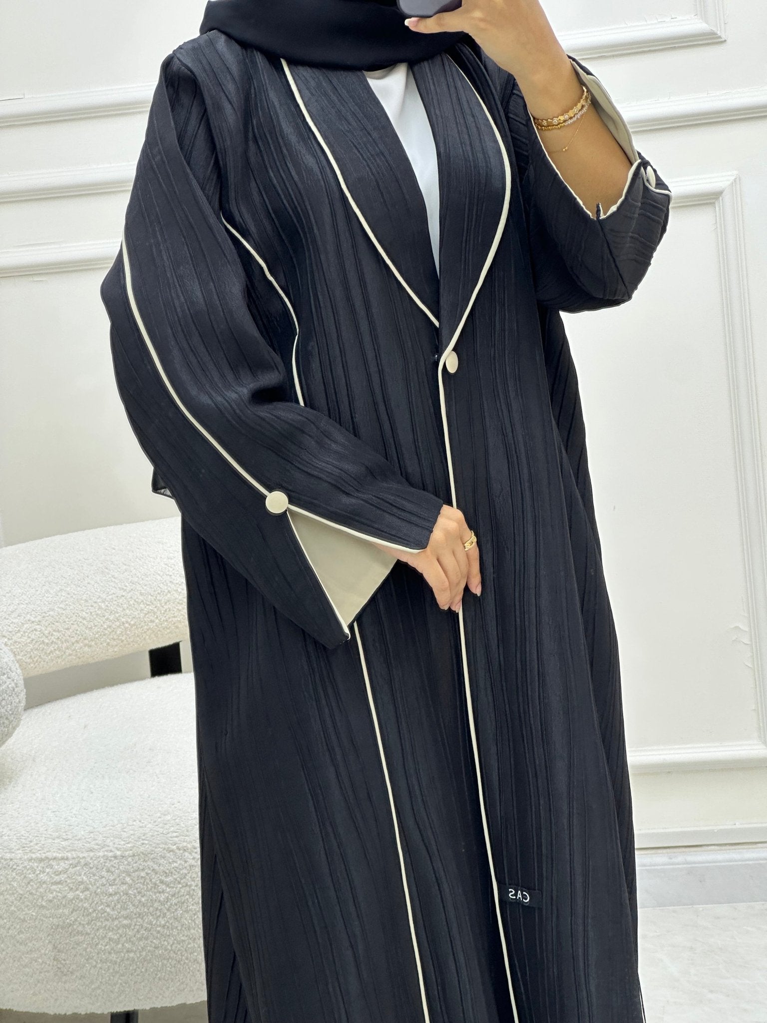 C RTW 0623 Black Abaya