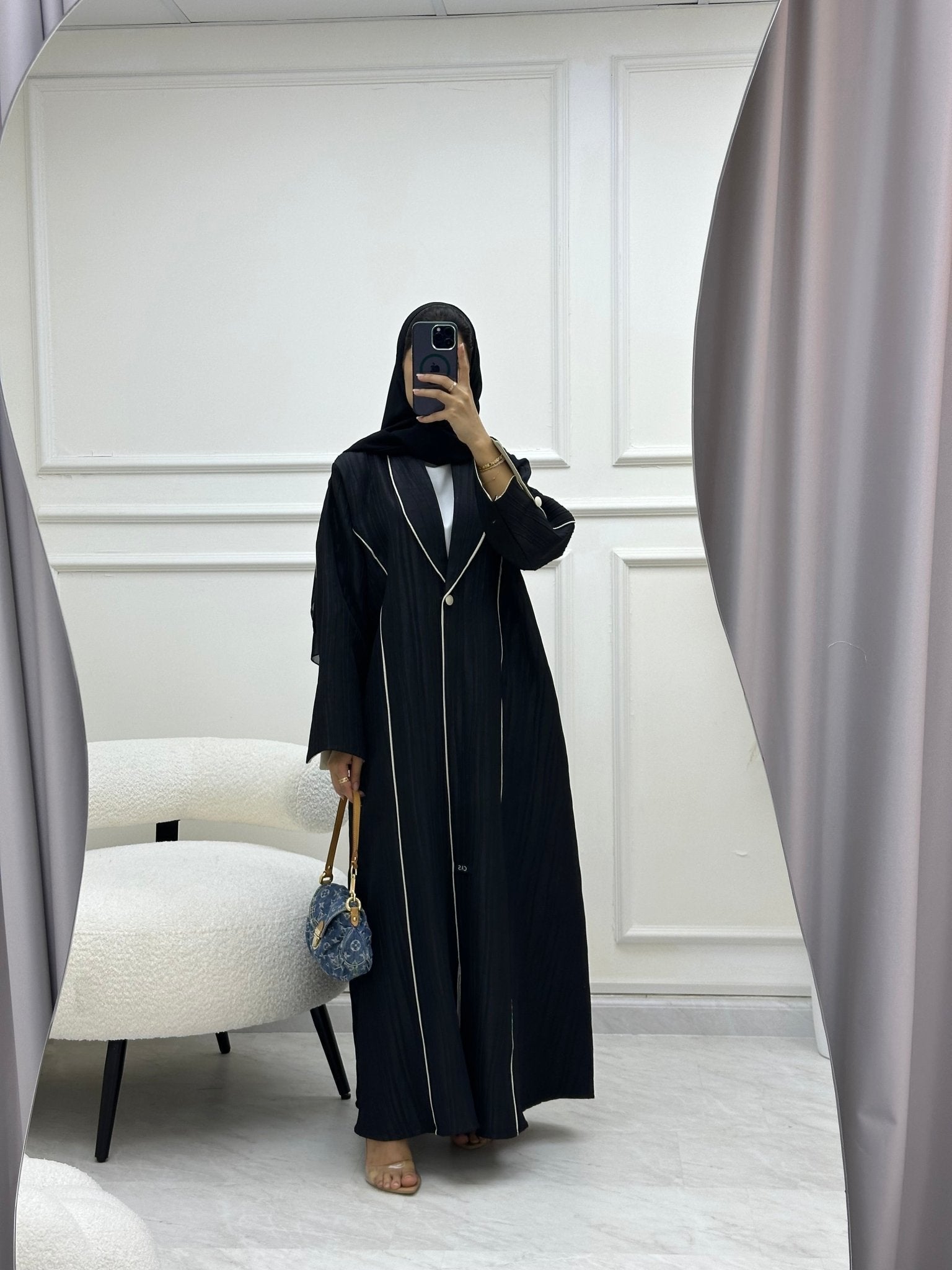 C RTW 0623 Black Abaya