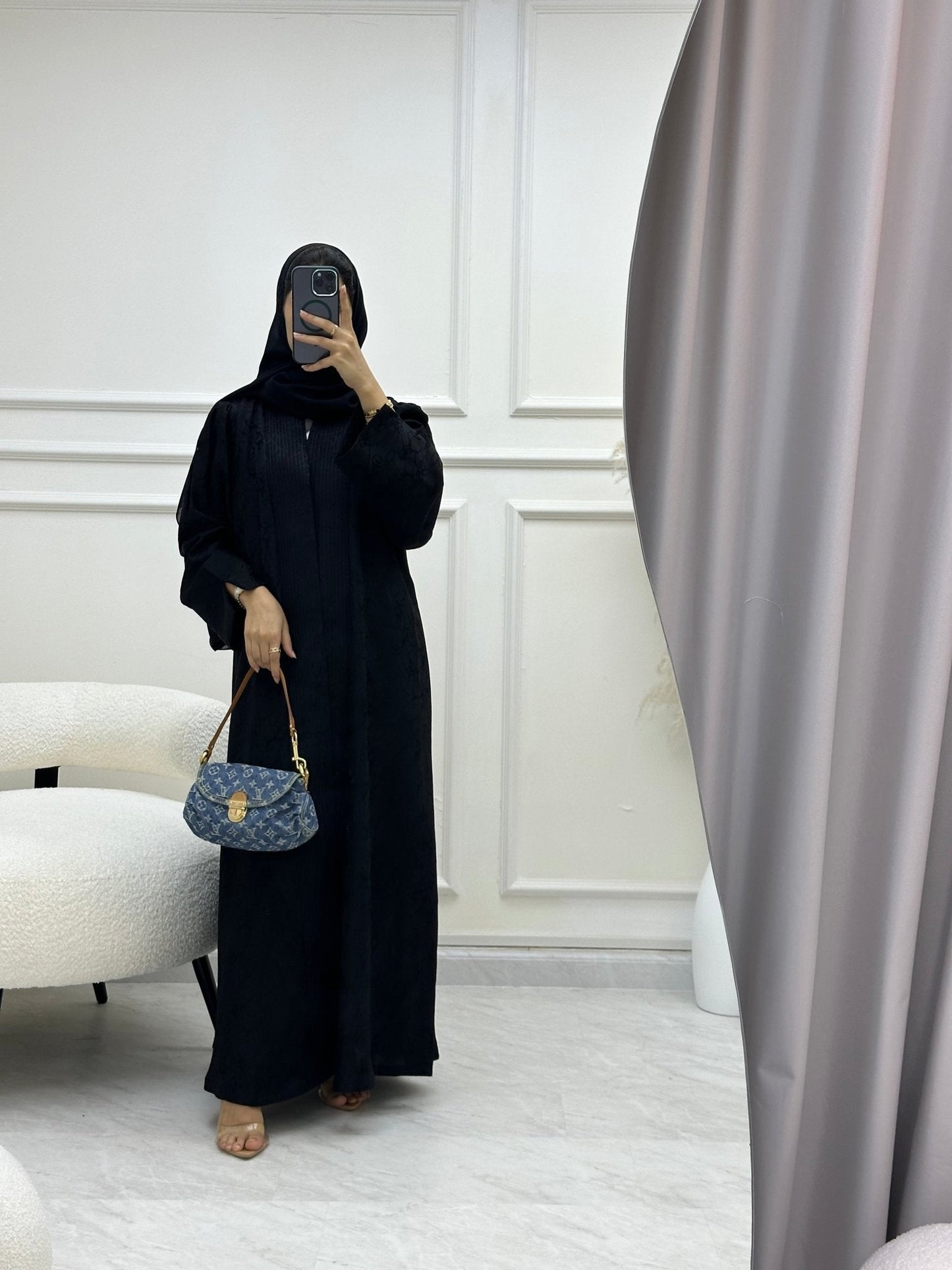 C RTW 0626 Black Abaya