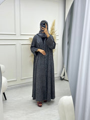 C RTW 0635 - 04 Grey Printed Abaya