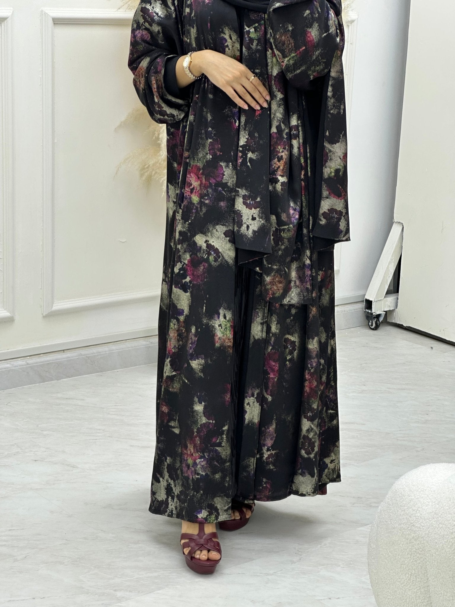 C RTW 0643 Color Printed Abaya