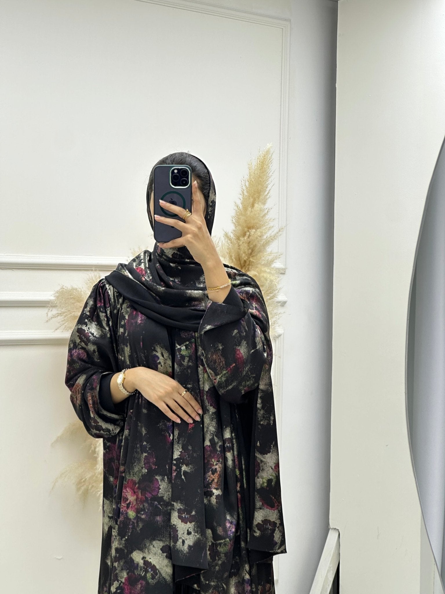 C RTW 0643 Color Printed Abaya