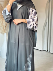 C RTW 0667 Olive Floral Printed Abaya