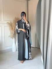 C RTW 0667 Olive Floral Printed Abaya