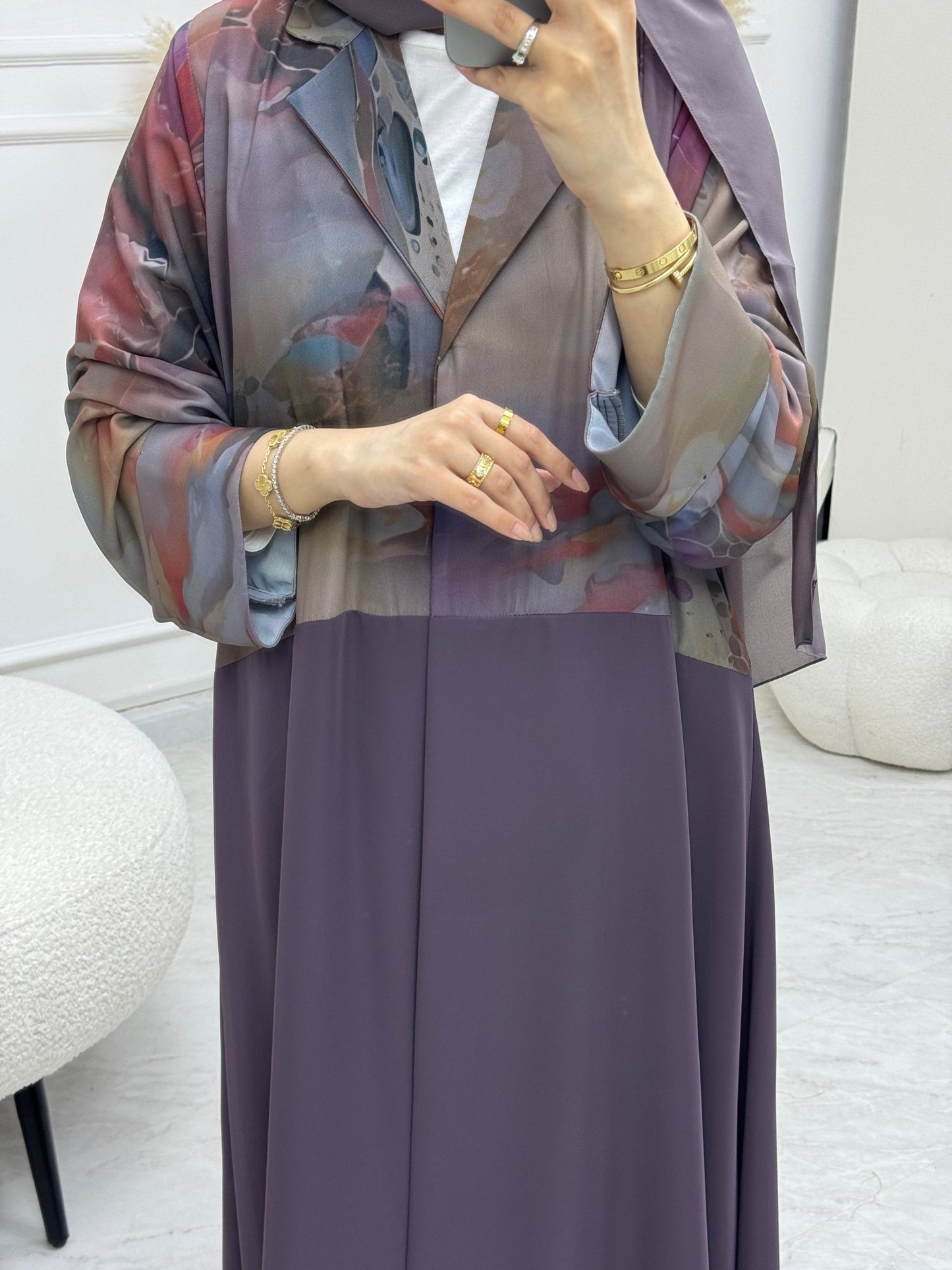 C RTW 0912 - 02 Purple Eid Abaya