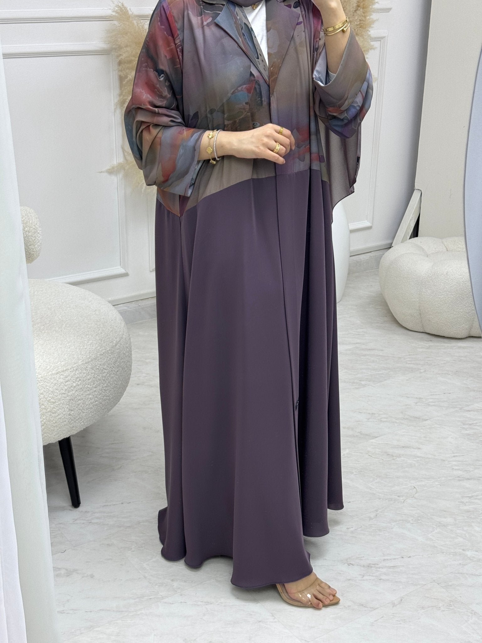 C RTW 0912 - 02 Purple Eid Abaya