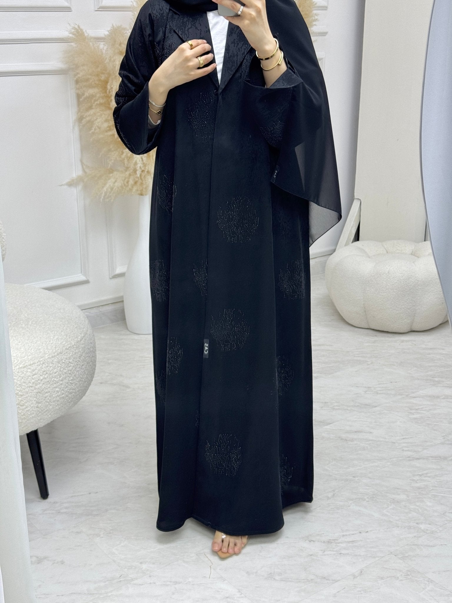 C RTW 0982 Black Eid Abaya