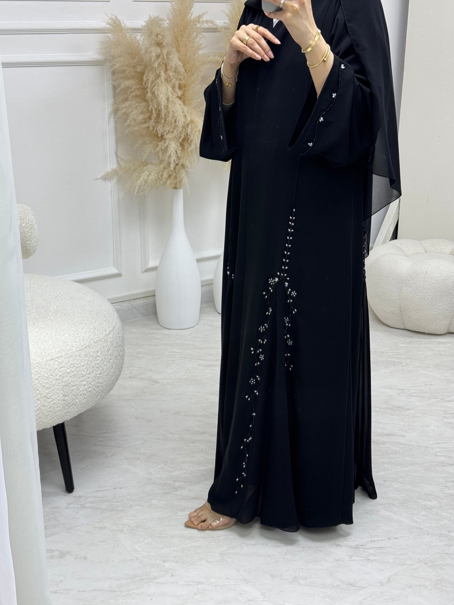 C RTW 0984 Black Eid Abaya