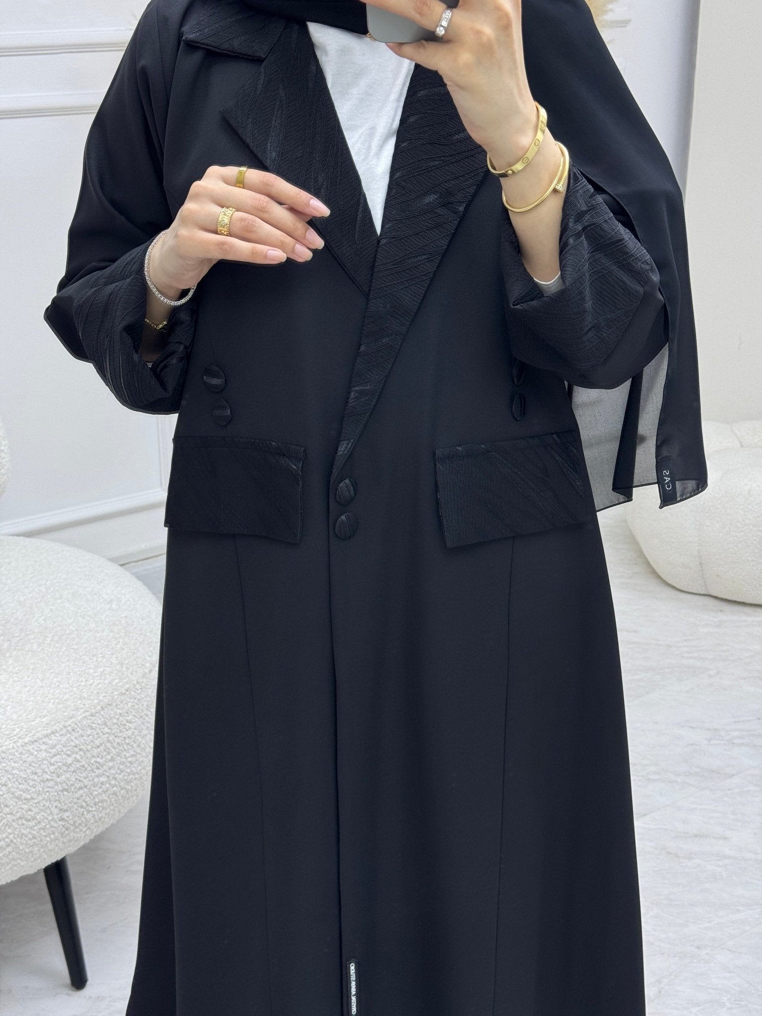 C RTW 0985 Black Eid Abaya