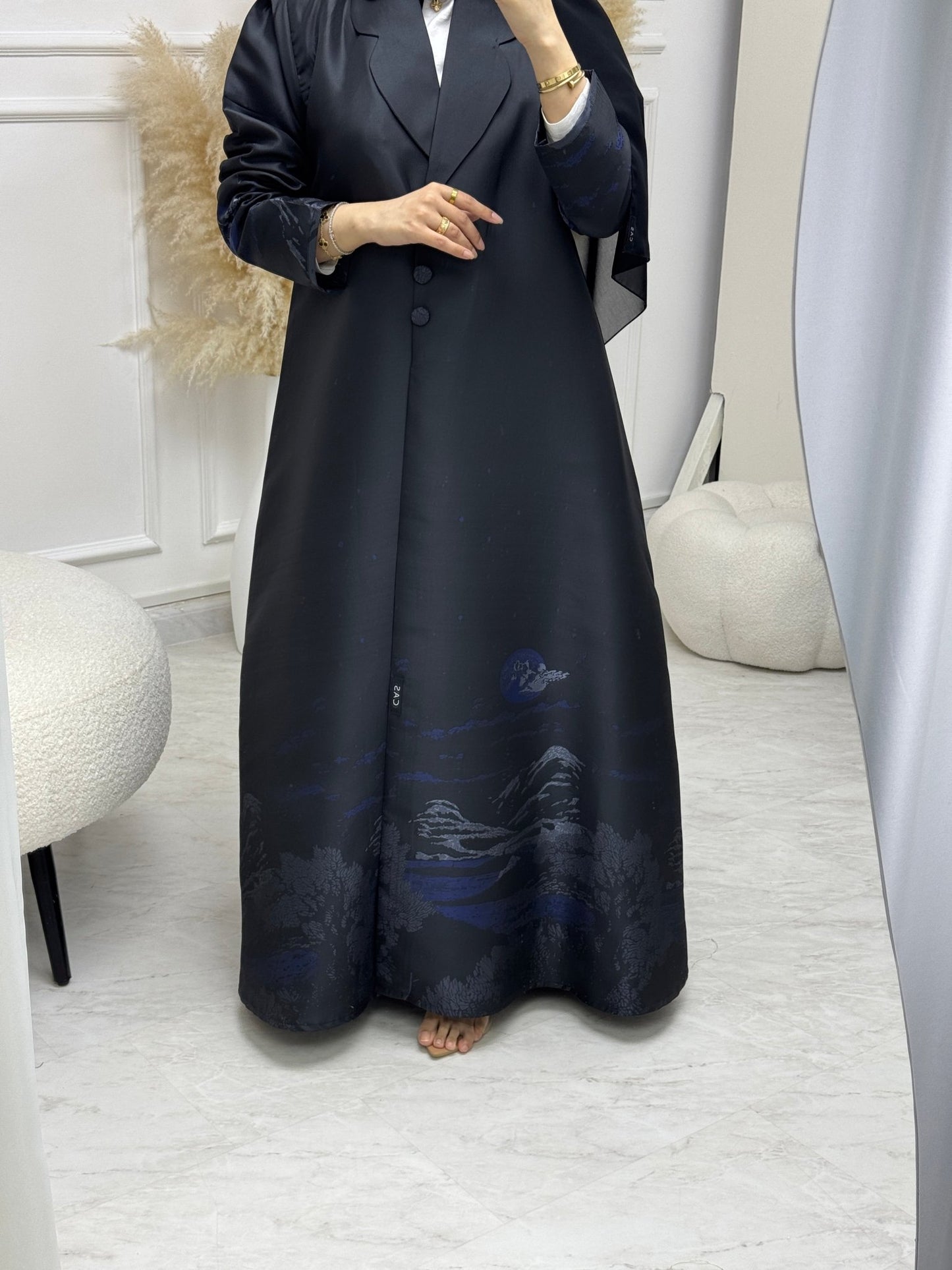 C RTW 0986 - 02 Black Eid Abaya