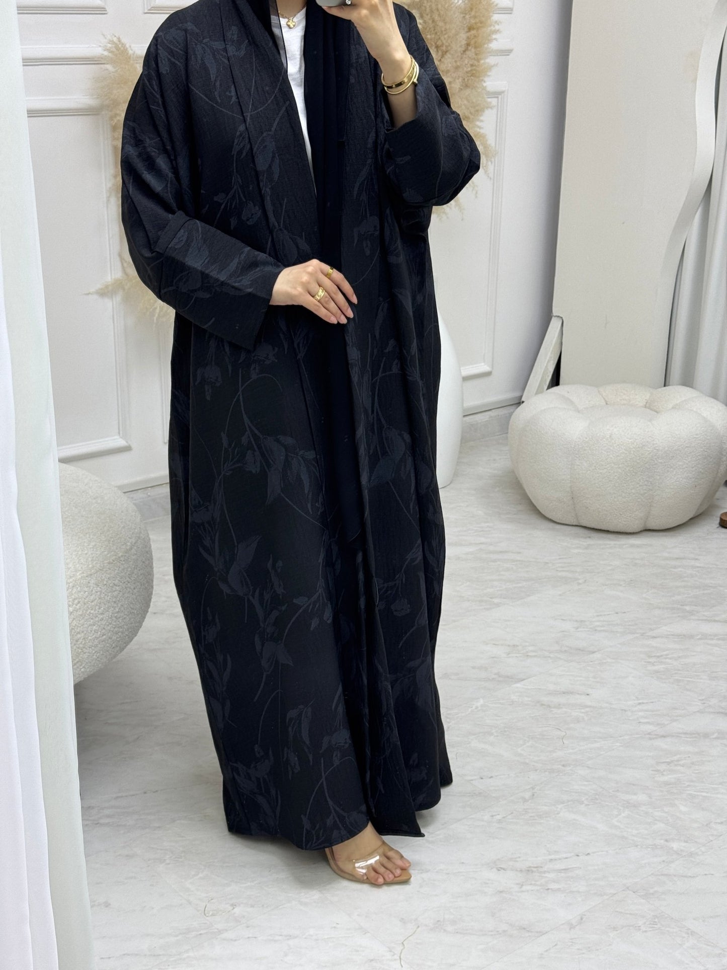 C RTW 0987 - 02 Black Eid Abaya