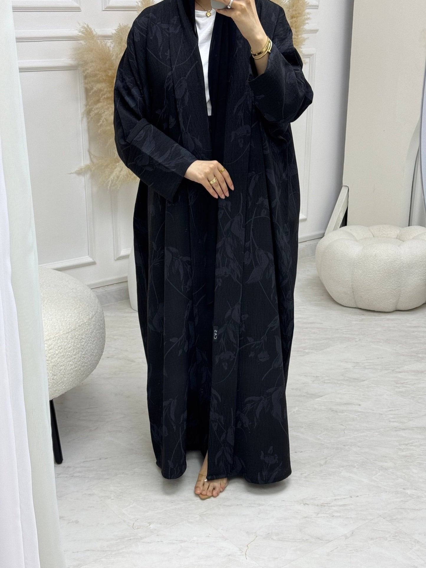 C RTW 0987 - 02 Black Eid Abaya