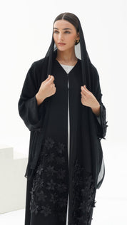 C RTW 1117 Black Abaya
