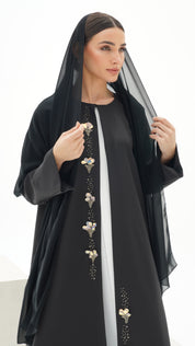 C RTW 1139 Black Abaya