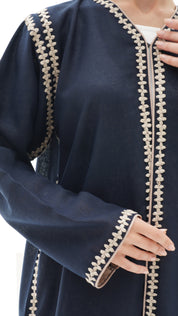 C RTW 1152 Navy Blue Abaya