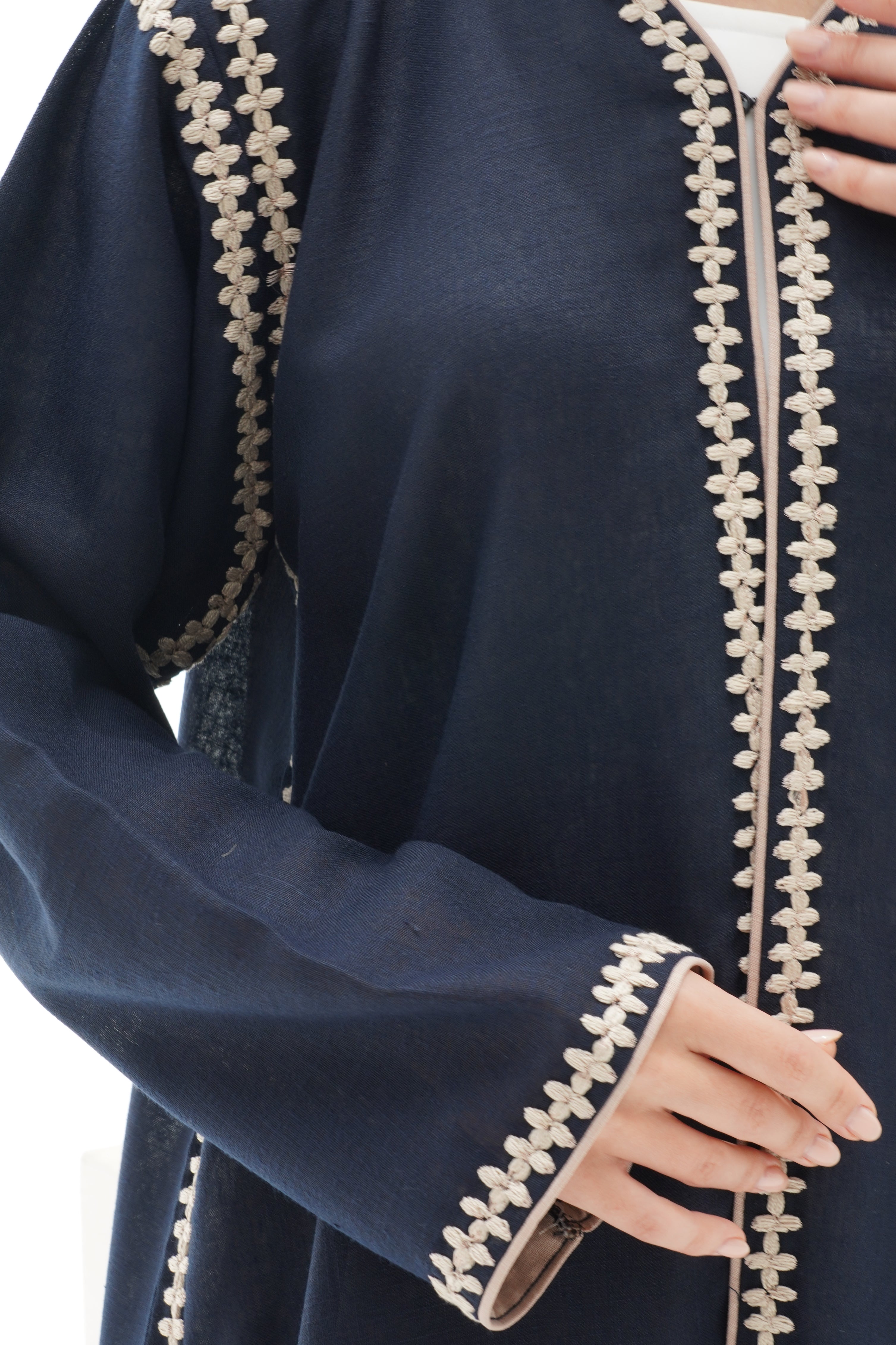 C RTW 1152 Navy Blue Abaya