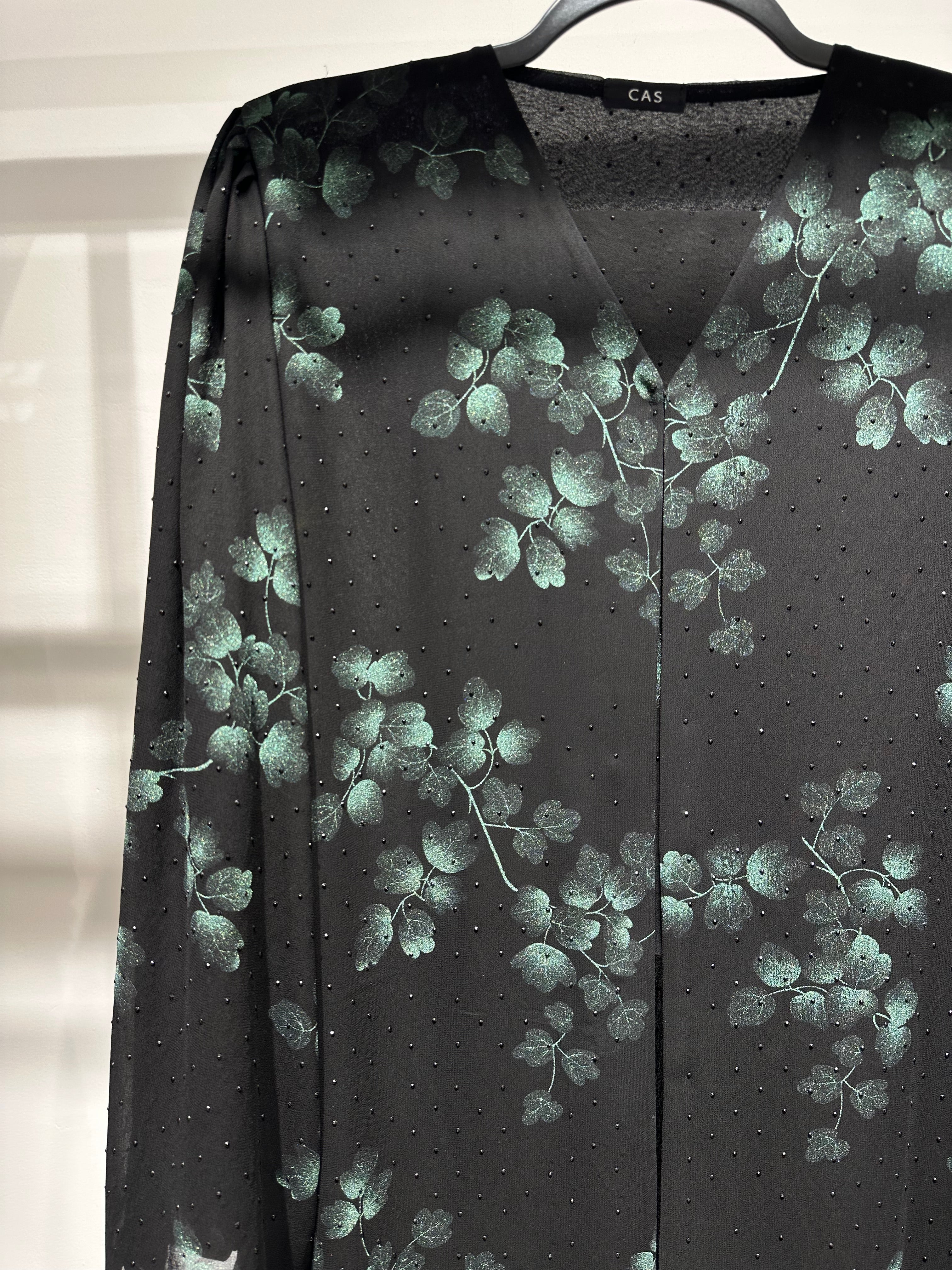 C RTW 1361-03 Green Beaded Abaya