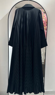 C RTW 1384-01 Black Coat Abaya