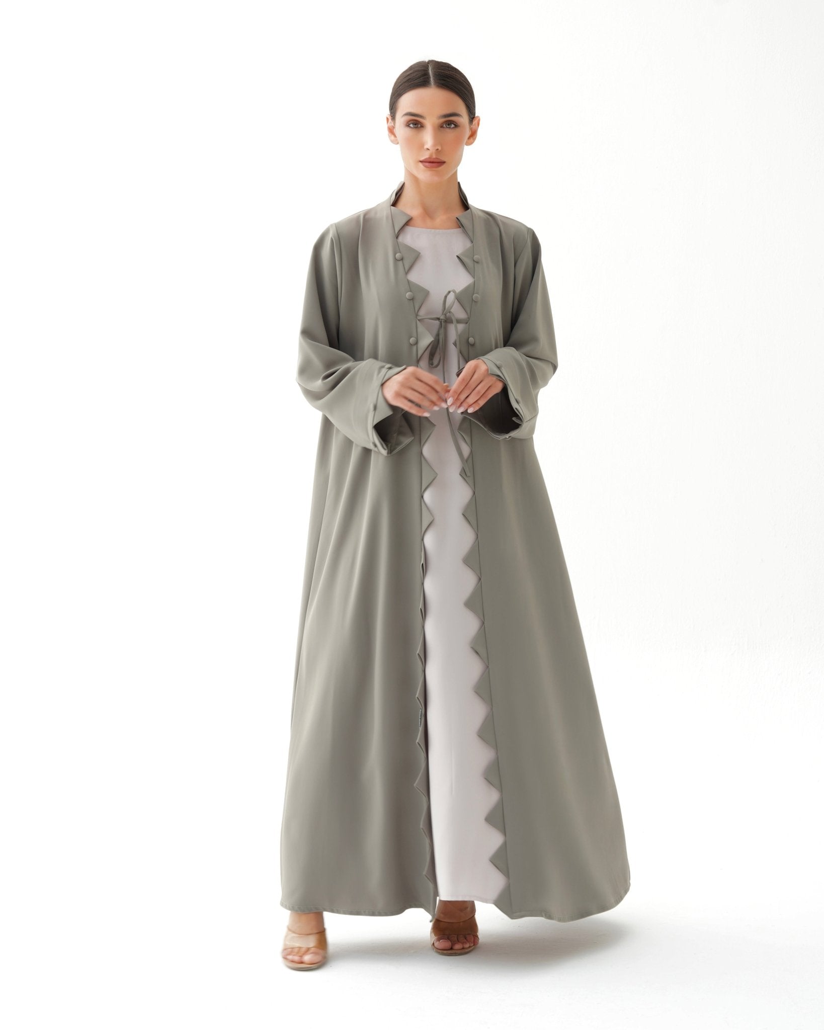 C RTW 1482 Pistachio Green Abaya