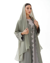 C RTW 1482 Pistachio Green Abaya