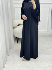 C RTW 1521 Black work Abaya