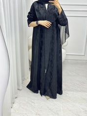 C RTW 1524 Black work Abaya
