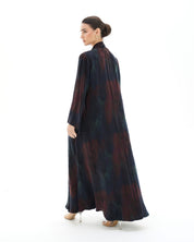 C RTW 1697 Premium Crimson Blue Abaya