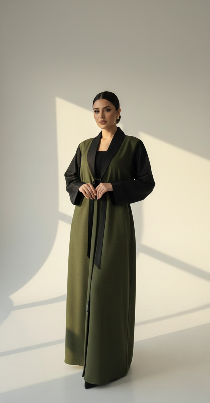 C RTW 1757 Dark Olive Abaya