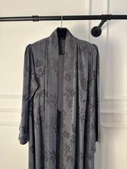 C RTW 1781-02 Grey Printed Abaya