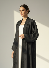 عباءة رمادية مطبوعة C 1781-02  - XS / 50