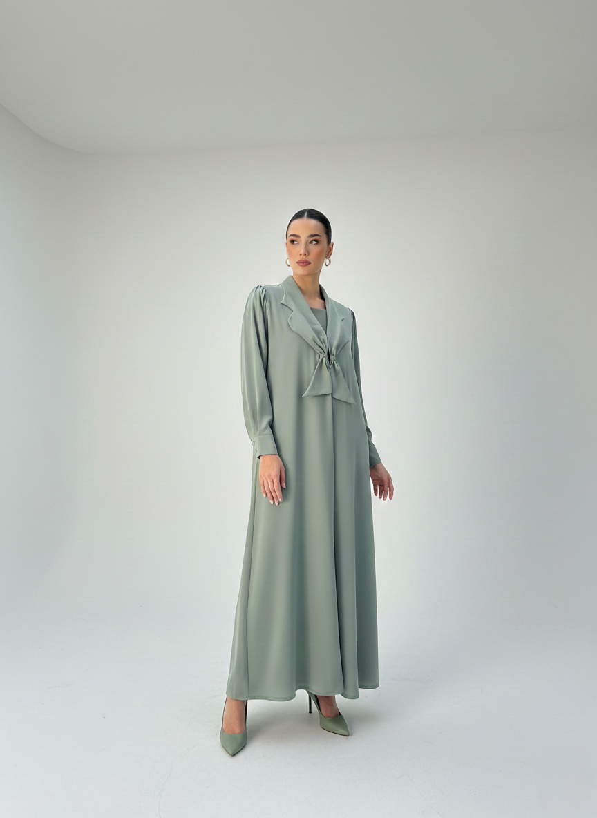 C RTW 1791 Jade Green Abaya
