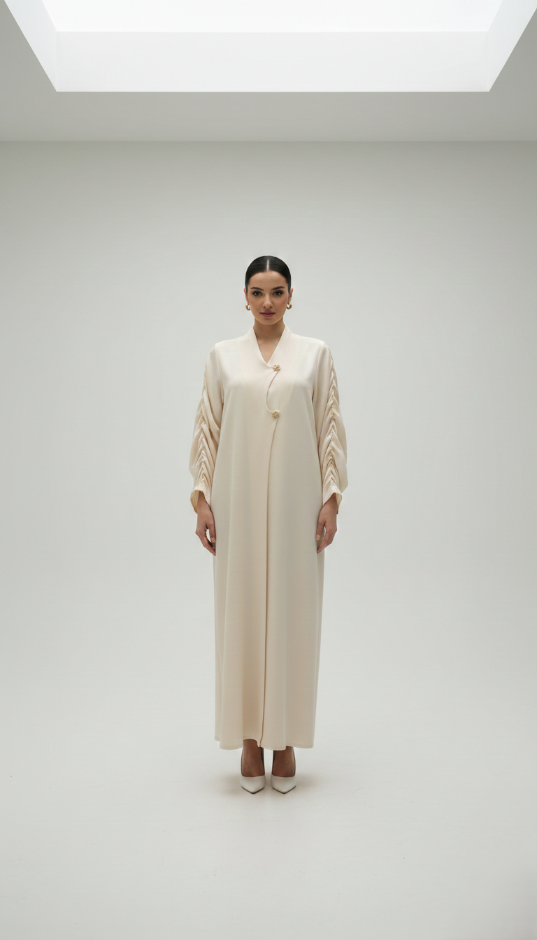 C RTW 1792 Beige Abaya